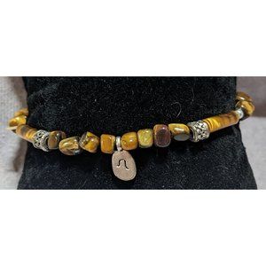 Leo Tiger Eye Stretch Bracelet